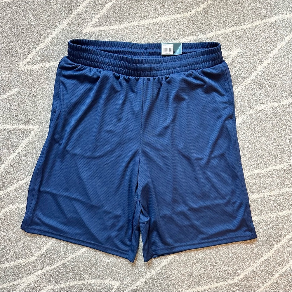 Tek Gear Navy Blue 10.5” Inseam Mesh Basketball Shorts